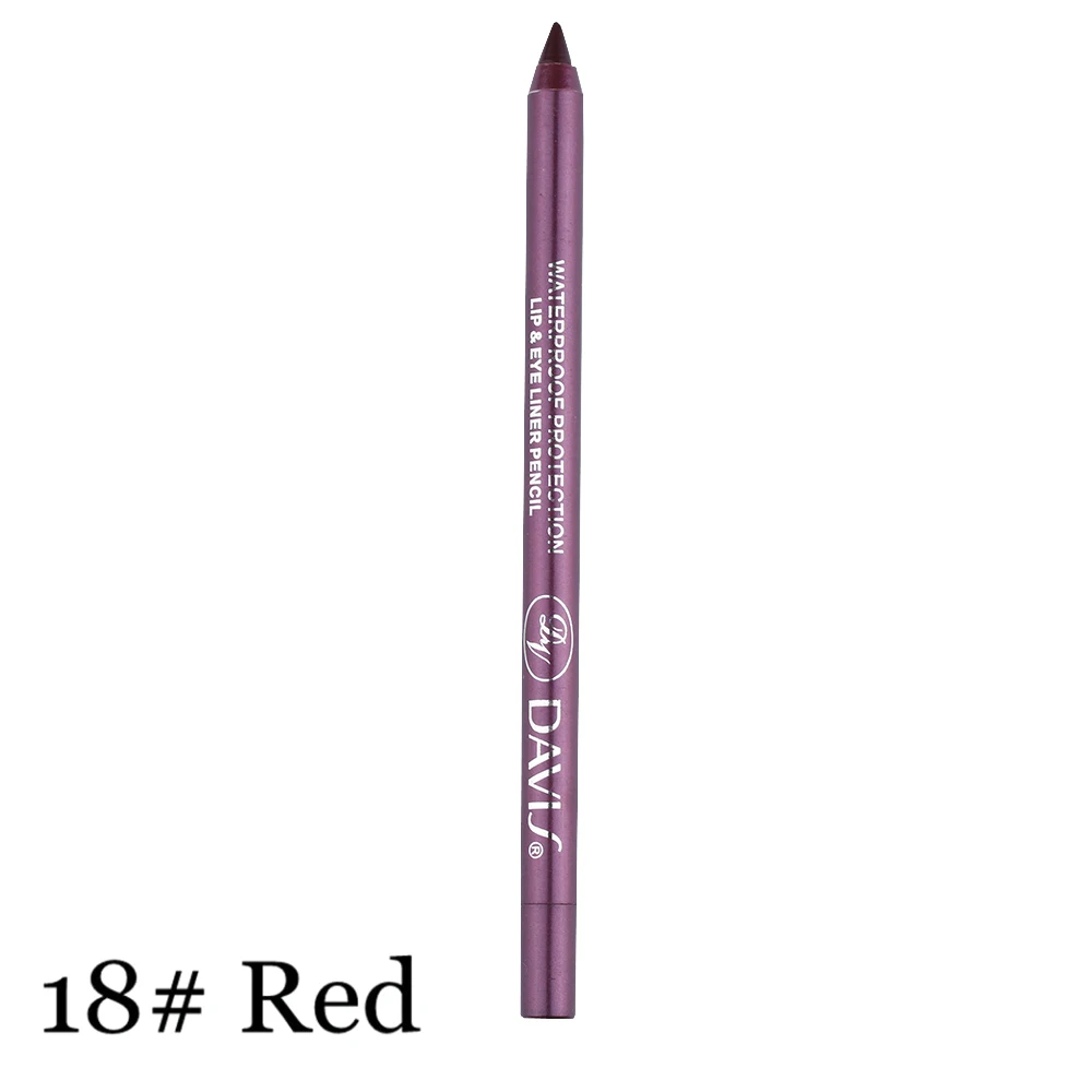 1PC Long-lasting Waterproof Eye Liner Pencil Pigment Waterproof White Color Eyeliner Makeup Makeup Tools Hot Sale - Цвет: Red