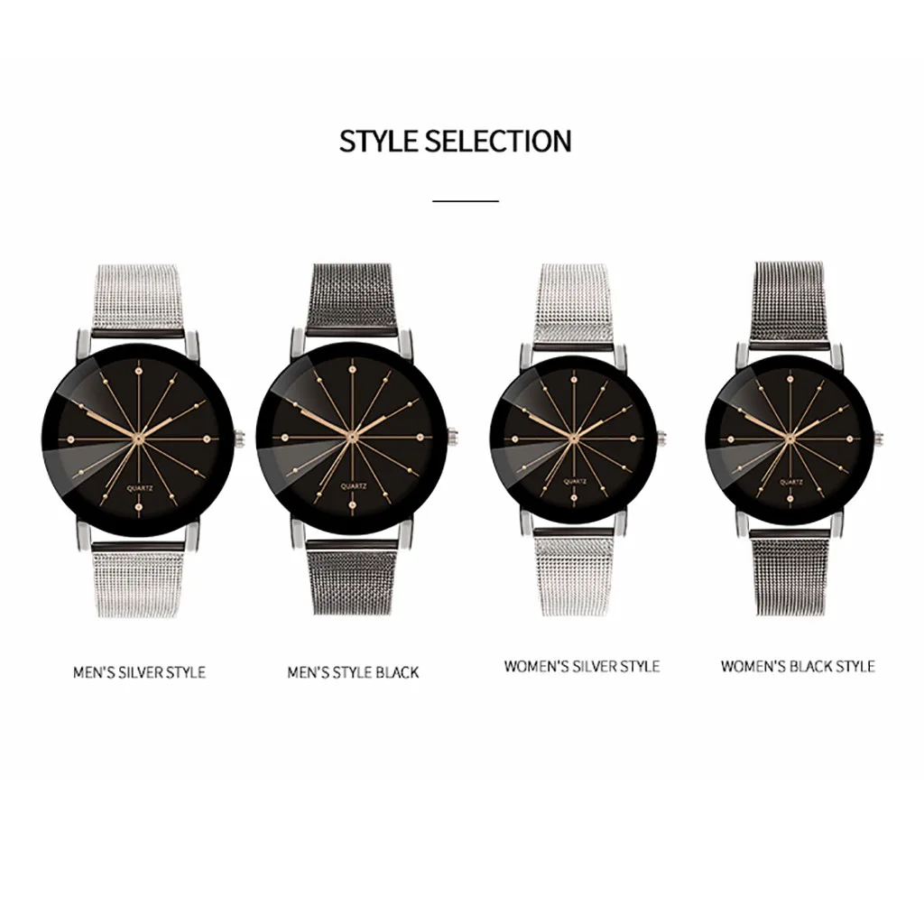 Роскошные Кварцевые часы с циферблатом из нержавеющей стали повседневные