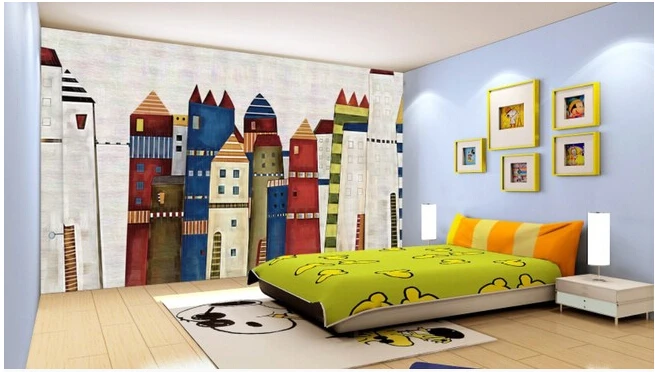 

Custom papel DE parede infantil, large castle murals for the sitting room TV children room wall vinyl which papel DE parede