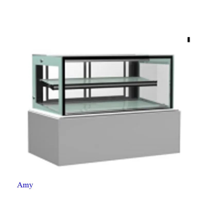 

Hot sale 2 layer right angle display refrigerator cake freezer sandwich refrigerator air cooled sushi display cooler with CE