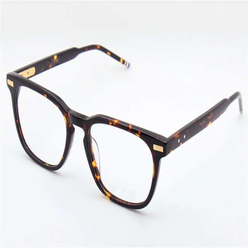 

MONGOTEN Unisex Fashion Retro Full Rim Acetate Myopia Eyeglasses Frame Black Leopard Goggle Branded Optical Eyewear Spectacle