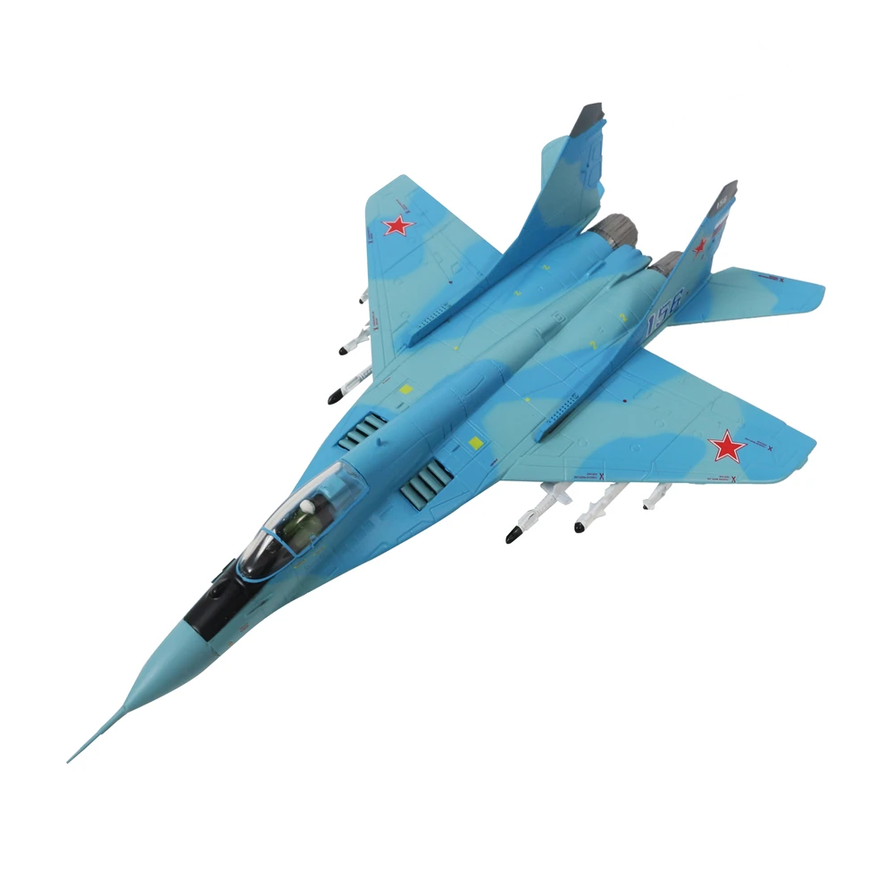 1/100 весов российский ВВС MiG 29 светильник Боевая модель литья под давлением