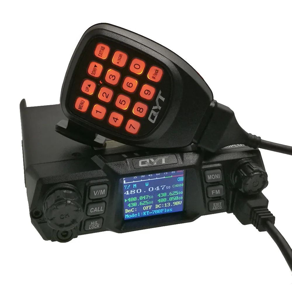 100 ватт супер высокая мощность QYT KT-780Plus VHF 136-174 MHz/UHF 400-470mhz автомобильное радио Мобильный приемопередатчик KT780 Plus Walkie Talkie