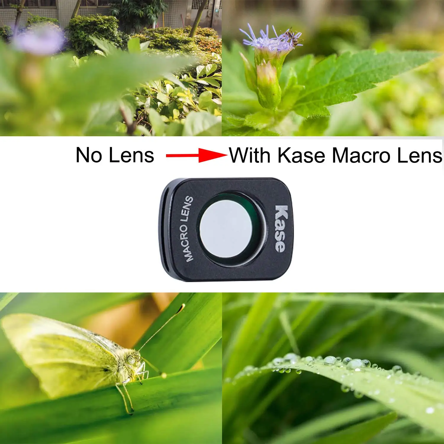 Kase Macro Lens Magnetic Design for DJI OSMO Pocket Camera Handheld Gimbal Stabilizer | Электроника