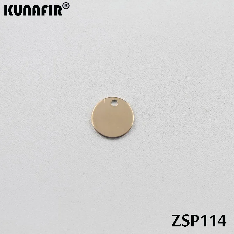 ZSP114 rose gold С лазерной гравировкой логотипа покрытием цвета метки из нержавеющей стали этикетки ювелирные изделия вкладки части аксессуары 50-500 шт./лот некоторые стили - Цвет: ZSP114 rose gold