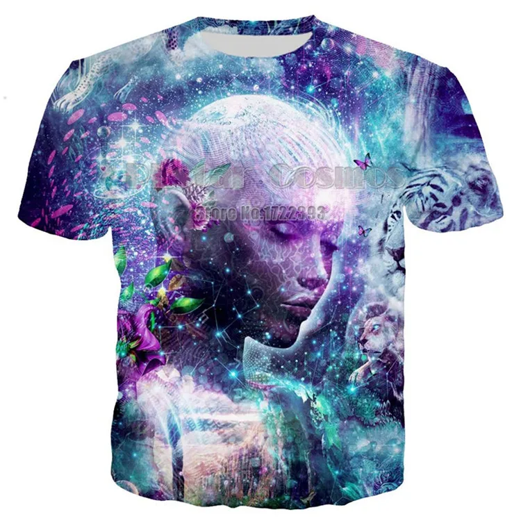PLstar Космос Harajuku геррен Будда футболки для мужчин/женщин Poleras Буда хемд уличная психоделическая футболка унисекс плюс размер 5XL - Цвет: color as picture
