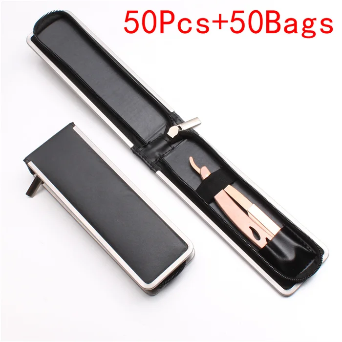 C6102 Meigui 50Y2 50 шт. 14x2 см индивидуальный логотип Мужская прямая Опасная бритва стальная бритва складной нож для бритья инструмент для удаления волос лезвие C6102 - Цвет: C6102 Meigui 50Y2