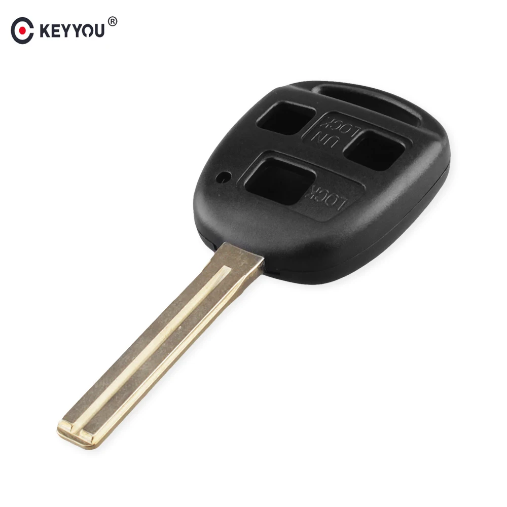 Новинка встроенная запасная деталь KEYYOU для Toyota Lexus 2 необработанный брелок ключей
