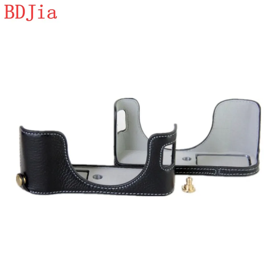 Натуральная Воловья кожа корпуса для половины камеры база Fujifilm X100F с отверстием