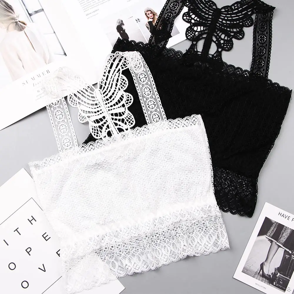 Летний новый женский вязаный крючком корсет без бретелек невидимая дышащая