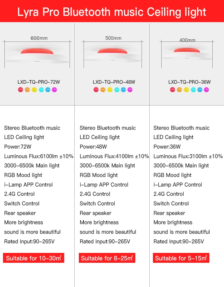 Современный светодиодный потолочный светильник RGB с регулируемой яркостью 25 Вт 36 Вт 52 Вт приложение дистанционное управление Bluetooth Музыка Свет спальни лампы умный потолочный светильник