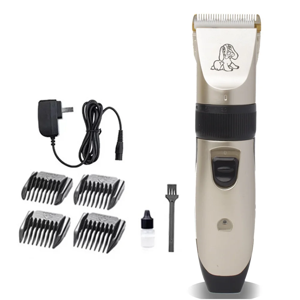 Low Noise Electric Hair Clipper Dog Cordless Shaver Cleaning Brush Combs Grooming Kit | Дом и сад