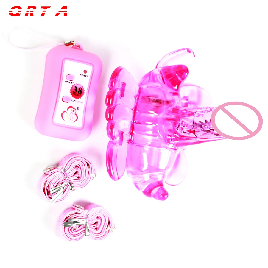 QRTA Hot Sale New Butterfly Sex Toys Remote Control 7 Speeds Strap Ons Vibrator Dildo Clitoris Anal Products For Women | Красота и