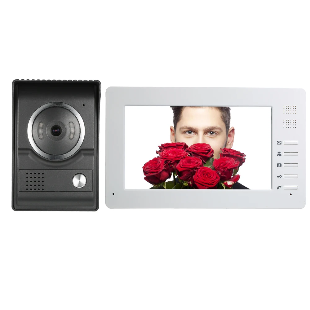 7-дюймовый цветной экран TFT-LCD Wird видео дверь 1 * внутренний монитор Внешняя камера