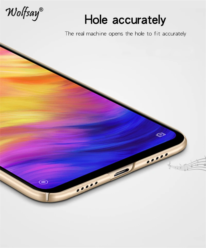 Для Xiaomi Redmi Note 7 Чехол Ультра тонкий роскошный гладкий жесткий чехол для телефона