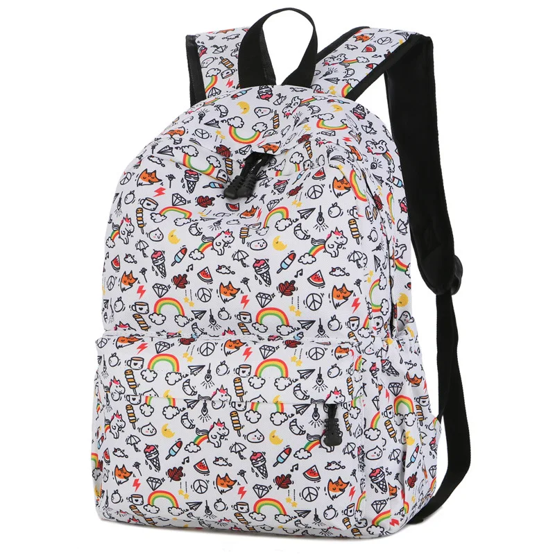 DN01 DN04 лет принт граффити женский рюкзак Новое в духе колледжа для отдыха
