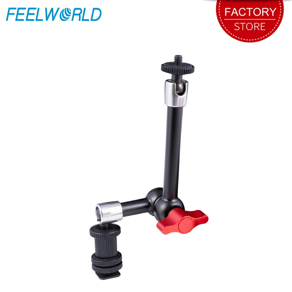 

FEELWORLD 9 дюймов прочный шарнирная Магическая рукоятка с 1/4 "с резьбой 360 вращения для полевой монитор шарнирный стабилизатор для камеры GoPro све...