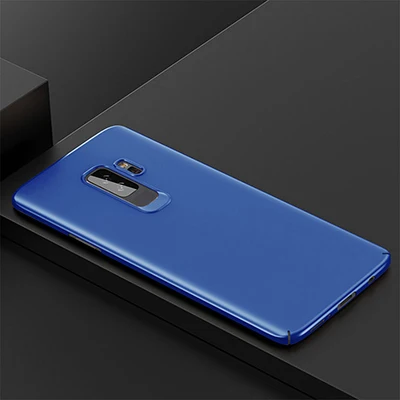 Ультратонкий матовый пластиковый чехол для телефона samsung Galaxy S8, S9 Plus, S7 Edge, чехол на заднюю панель s, чехол для samsung Note 8, 9, S9 - Цвет: Blue