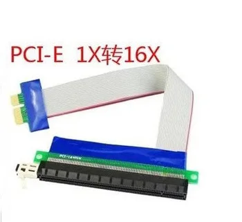 100 шт. PCI E PCIe Express 1x до 16x ленточный удлинитель для видеокарты Биткоин Litecoin BTC 29 см| |