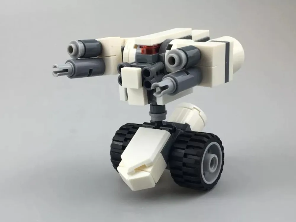 Блоки MOC маленькая меха железная и стальная команда робот совместимые Legoelys