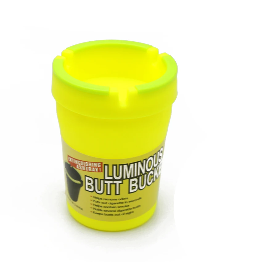 Y013 yellow 1 шт. новая огнетушащая пепельница Butt Bucket сигаретные трубы инструменты со светящимися удаляющими запахи аксессуары для курения пепельница - Цвет: Y013 yellow