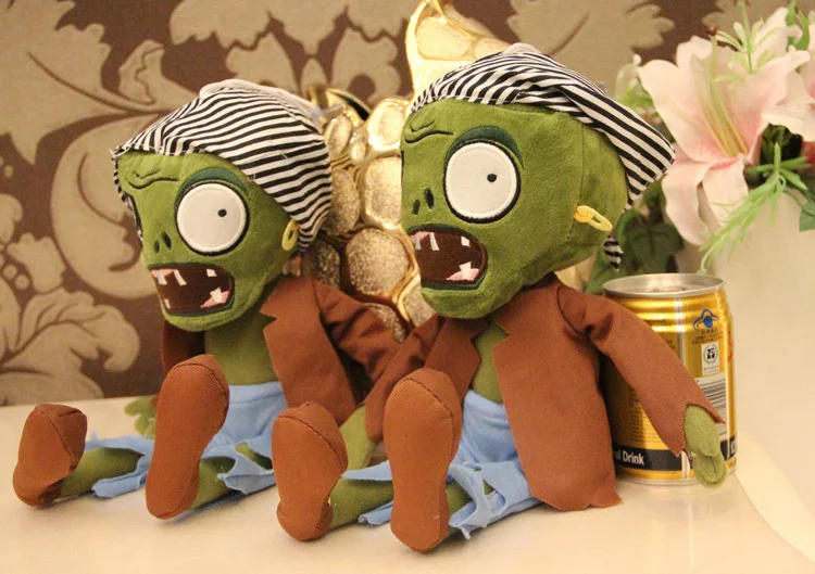 Горячие продаж 30 см зеленый Зомби Растения против Плюшевые игрушки куклы Мягкие