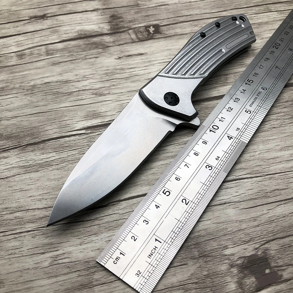 

BJL 0801 Tactical Folding Knife D2 Blade Steel Handle Flipper Survival Camping Knife Outdoor Hunting Pocket Tools knife ZT0808