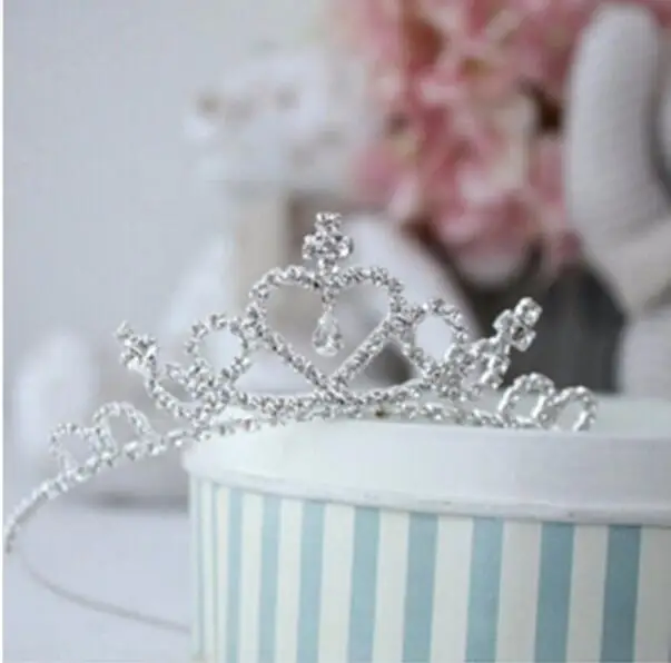 1 шт. девочки блеск принцесса корона повязка на голову кристалл тиара и короны