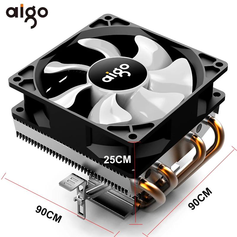 Кулер ЦП Aigo с RGB подсветкой кулер 4 тепловыми трубками для вентилятор 90 мм