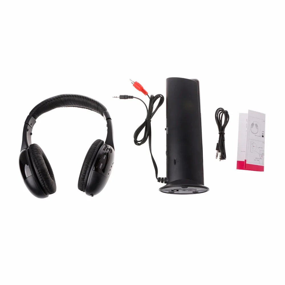 1 комплект Новые стильные 5 в 1 Hi-Fi беспроводная гарнитура наушники для ТВ DVD MP3 PC