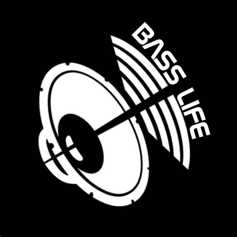 11 8 см * 12 5 Bass Life Автомобильная наклейка на оконное стекло сабвуфер для