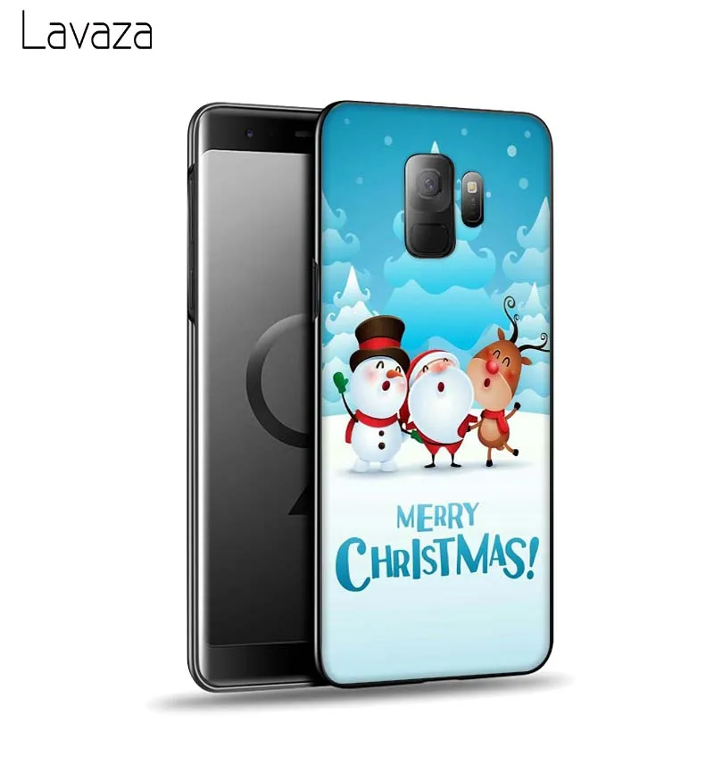 Мягкий чехол Lavaza Merry Christmas для Galaxy A3 A5 2016 2017 A6 plus A7 A8 A9 J6 2018 A10 30 40 50 70 |