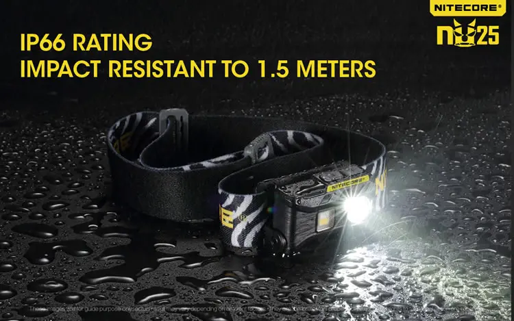 Nitecore NU25 3xled Перезаряжаемые фары 360 люмен Трехместный Выходы легкий фар фонарик для использования вне помещений время езды на велосипеде, бега