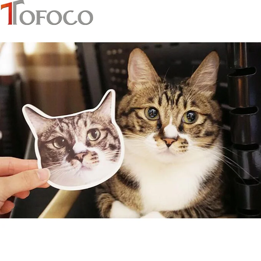 TOFOCO 24 шт. DIY водонепроницаемые наклейки для кошек и животных смешанные забавные