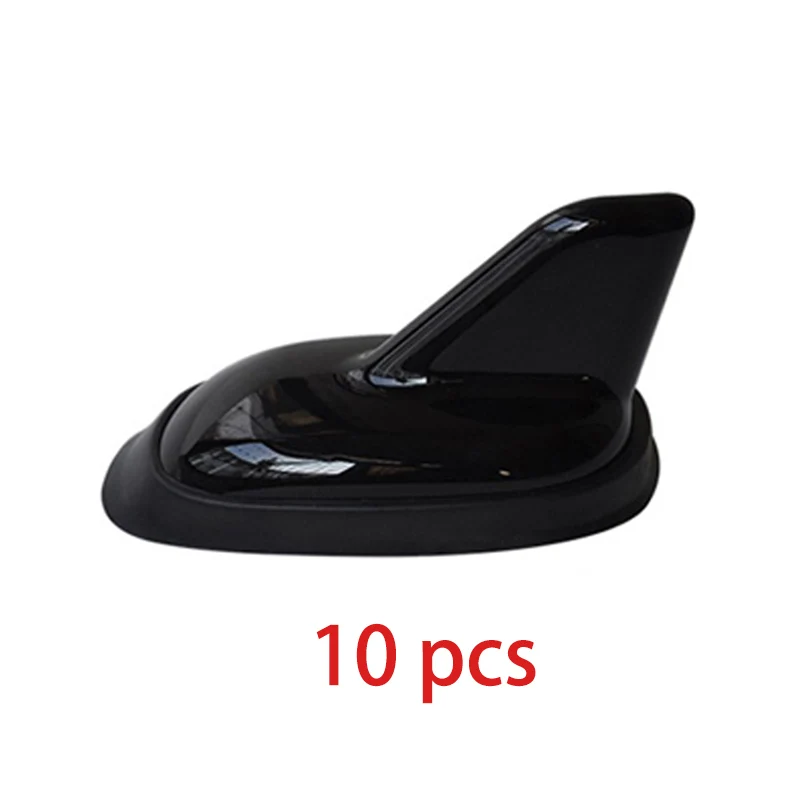 10pcs Black 5/10/20 штук автомобильная антенна плавник декоративные наклейки на авто крыши антенна "Акулий Плавник" универсальные аксессуары для AUDI A4 A6 A1 A3 A5 Q7 - Цвет: 10pcs Black