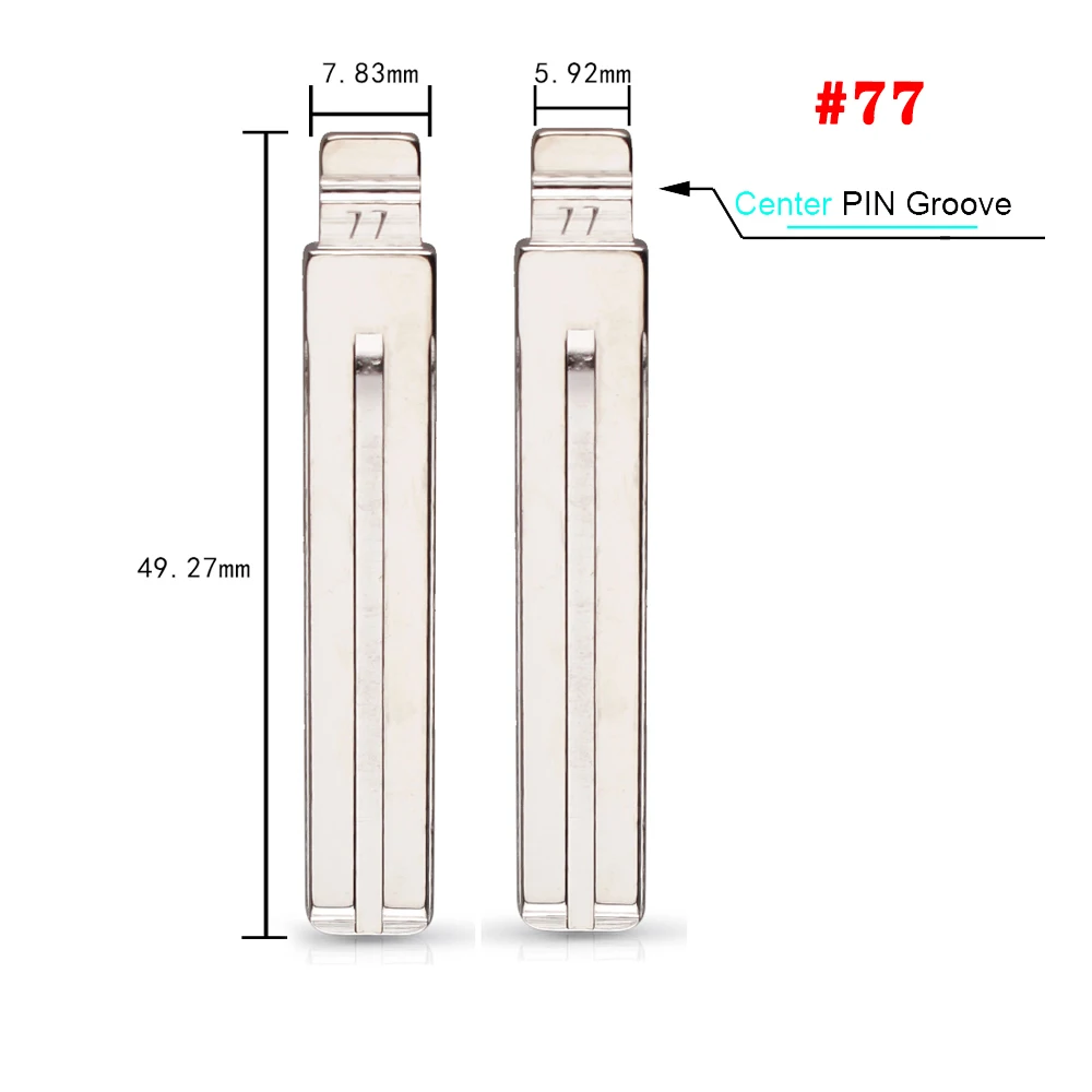 No.77 Blade KEYYOU HY20 TOY40 пустой для Kia Spotage RIO K2 K3 K5 для hyundai Verna I30 IX35 HB20 Sonata Elantra пульт дистанционного управления KD ключ для автомобиля - Цвет: No.77 Blade