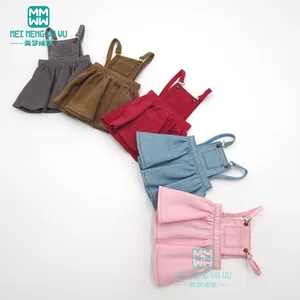 Подходит для куклы 16 BJD YOSD 27 см-30 см, модное платье на бретелях, розовое, розовое, хаки, серое