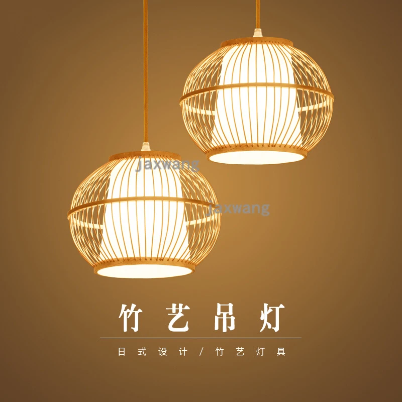 Asia Bamboo Art pendant lights Dining Room Weave kitchen hanging lamps Antique Bedroom de Lantern Rattan hanglamp light fixtures | Освещение