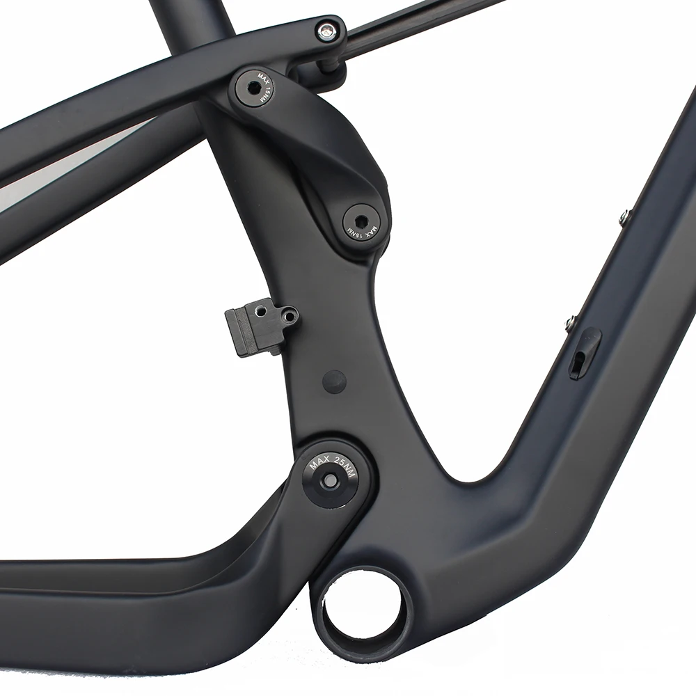 Полная подвеска рама карбоновая для горного велосипеда 29er Boost 148*12 XC Carbon Размер 15