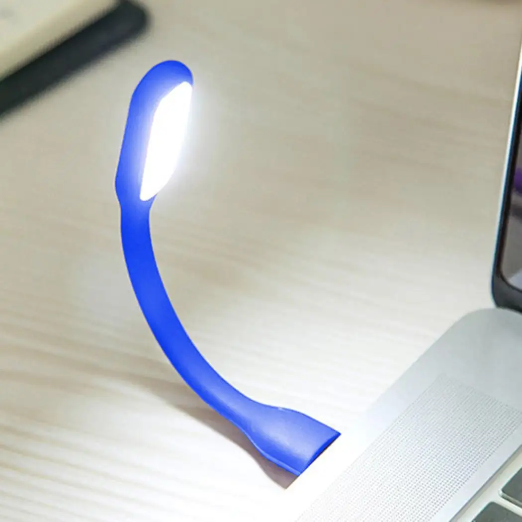 Легкий ноутбук школа для фонарика палка банк Дома USB светодиодный настольная лампа для чтения ноутбука 5 в гибкий банк белый мини