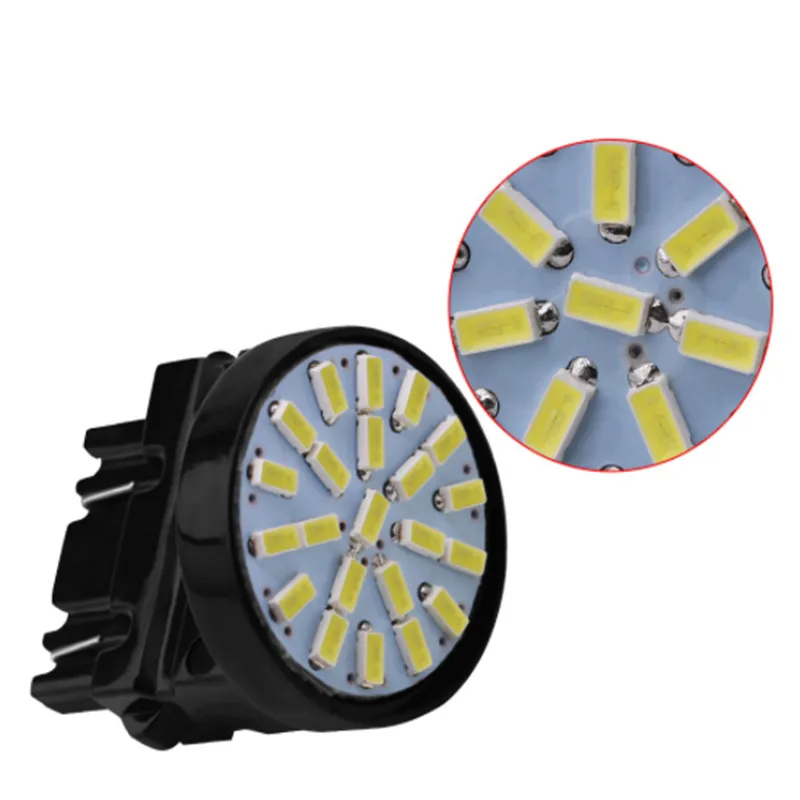 1X1156 1157 P21/5 W BAY15D 3157 7440 22 SMD 3014 Светодиодный автомобильный DRL задний боковой индикатор стоп-сигнал лампа