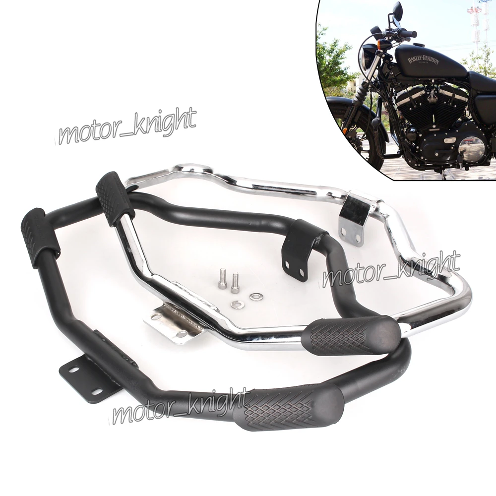 Защита двигателя мотоцикла усов для Harley HD Sportster Forty Eight XL 1200 883 04 18 ron 09 48 XL|Бамперы и