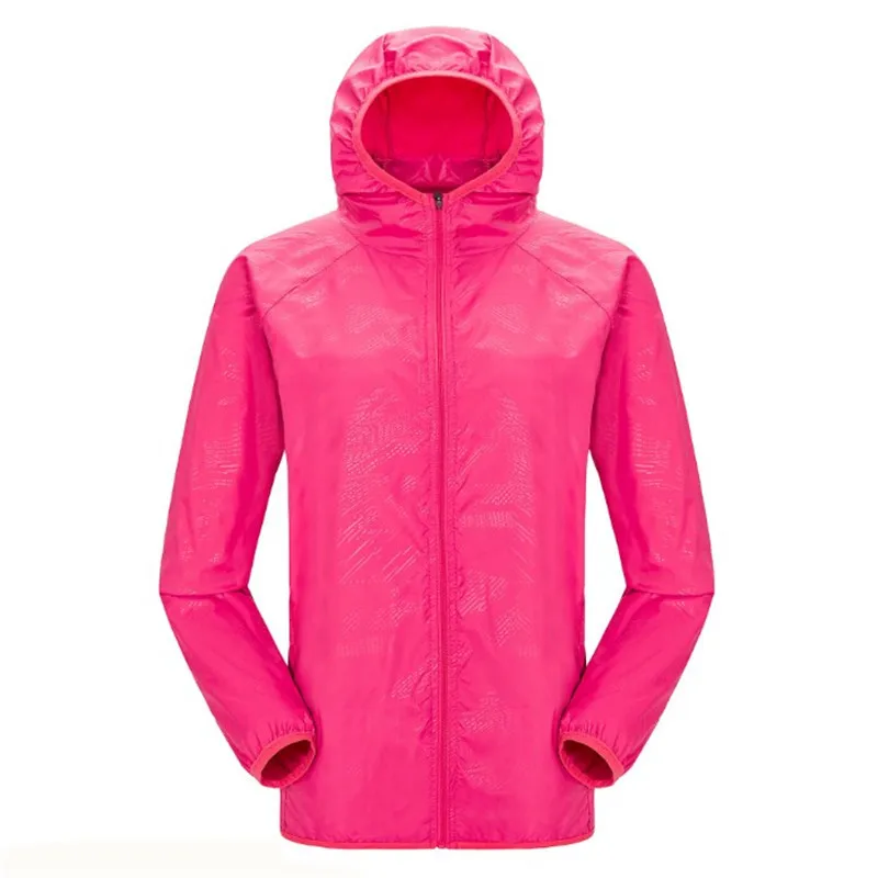 shen pink Мужская Летняя быстросохнущая Солнцезащитная куртка с разрезом плюс 4XL для походов, кемпинга, бега, рыбалки, водонепроницаемая одежда, защита от УФ - Цвет: shen pink