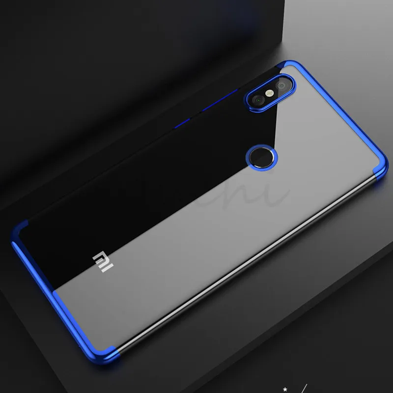 MUCHI For Xiaomi Mi 8 Case Luxury Laser Plating Soft Clear Back Cover Mi8 SE MI8SE Phone Cases |