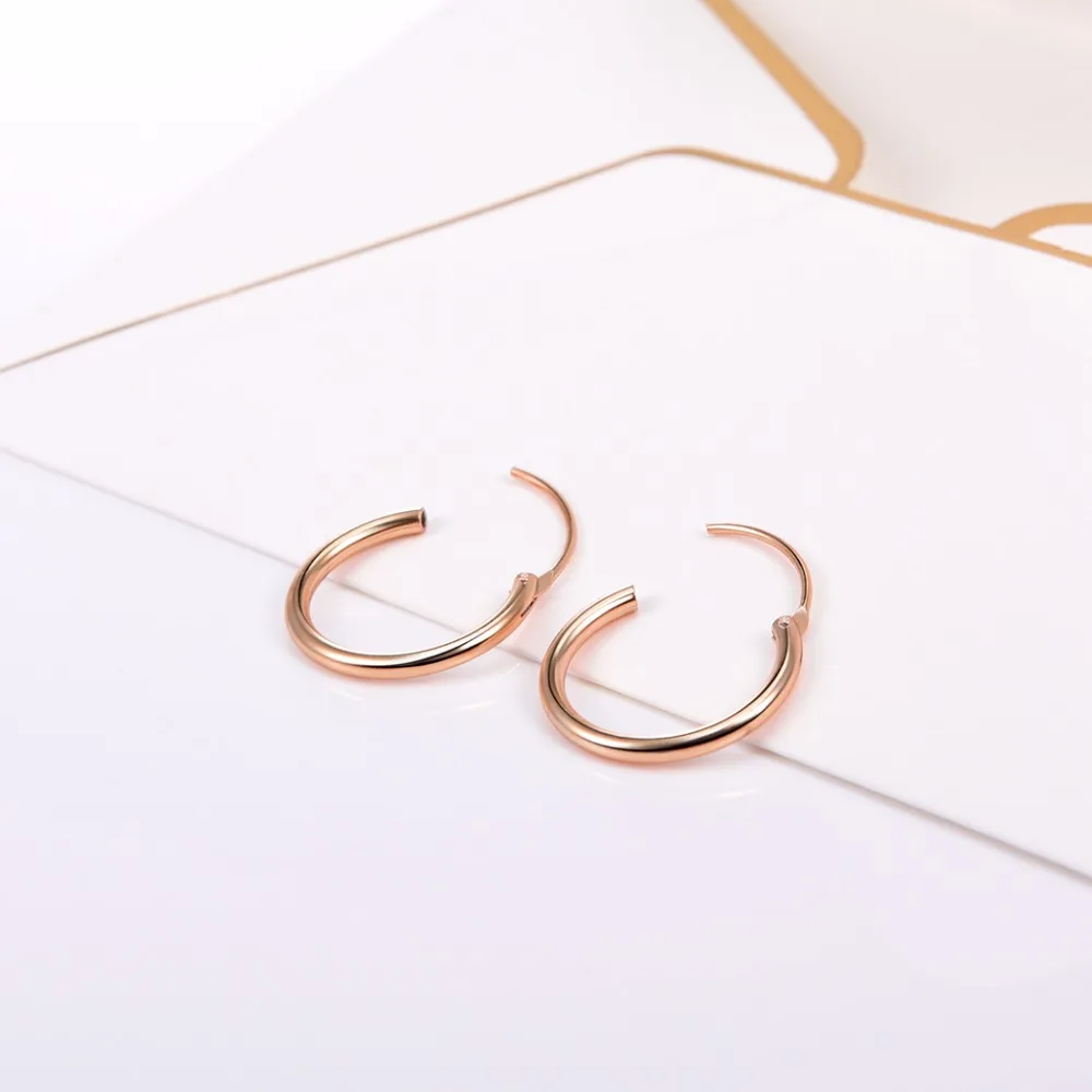 Серебряные серьги кольца SILVERCUTE для женщин и девочек изысканные ювелирные