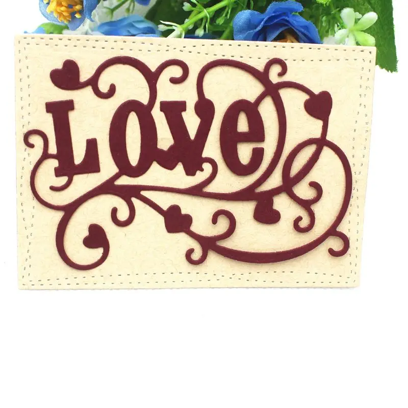 Carbon Steel Love Cutting Die Embossing Stencil Templates Mold Paper Art Craft Scrapbook Bookmark Card | Дом и сад