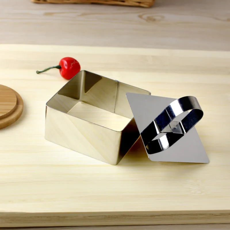 5 различных форм из нержавеющей стали мусс формы или кольцо (форма цветка круглая