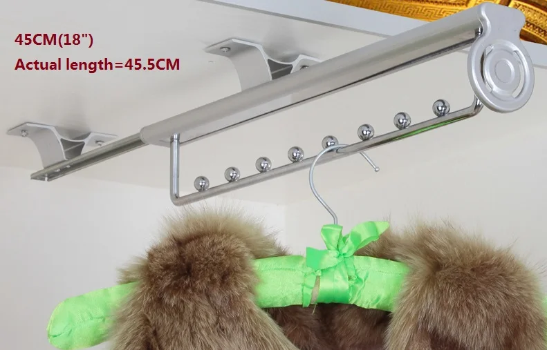 Premintehdw 45 см 18 &quotтоп установленный выдвижной вешалка висячий шкаф|wardrobe hanging|wardrobe