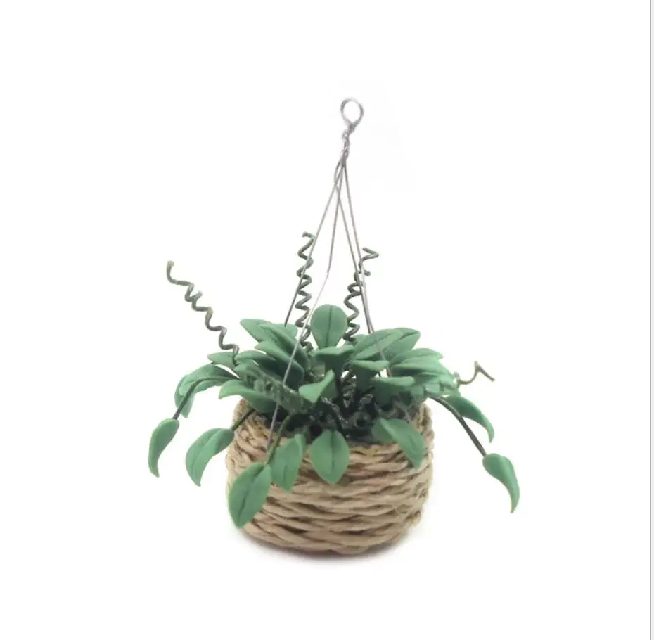 Аксессуары для кукольного домика миниатюрная глиняная Цветочная горшечная