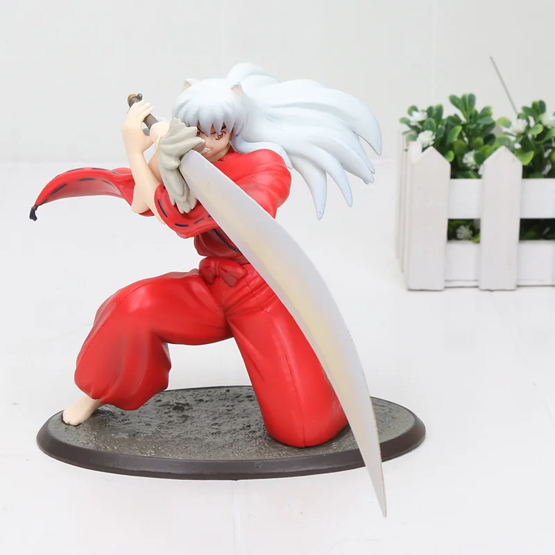 Inuyasha Yasha рисунок Sesshoumaru ПВХ расписная коллекция кукла аниме фигурки модель игрушки 18 см